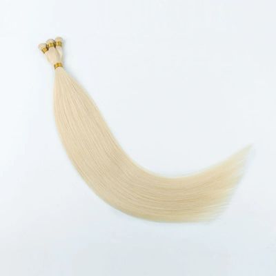 Extensiones de cabello humano doblemente atadas con la mano 100g/paquete Cabello Remy Virgen Ruso