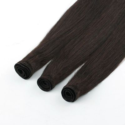 Cabello humano ruso de doble tirada con las trenzas de la mano Grado 12A Extensiones de cabello con las trenzas