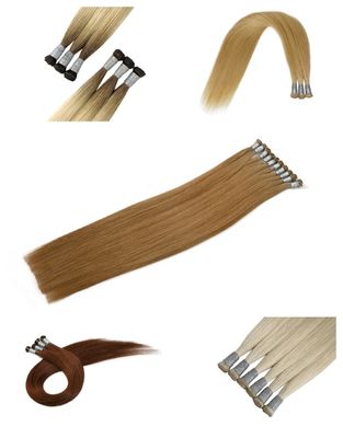 Cabello humano ruso de doble tirada con las trenzas de la mano Grado 12A Extensiones de cabello con las trenzas
