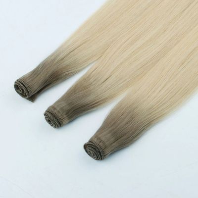 0.300kg Peso de paquete Atado a mano Reme de la Virgen Remy Extensiones de tejido de pelo sin enredos