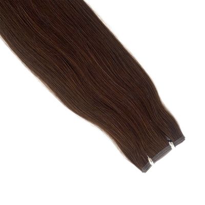 Extensión de cabello Remy India de doble dibujo de color Muti con tejido de piel de PU atado a mano sin costura