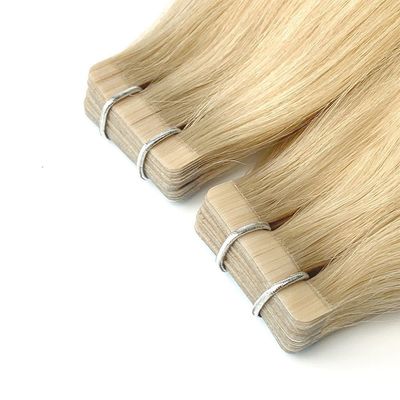 Real cinta de pelo humano Remy en extensiones de cabello para la aplicación sin problemas