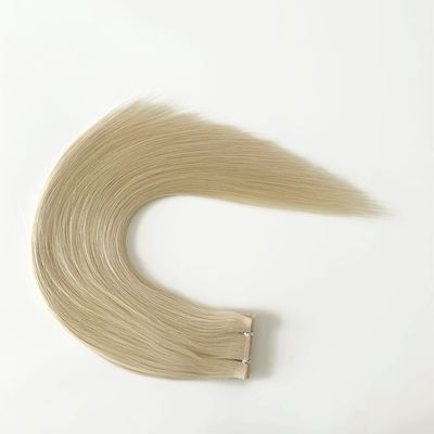 Pago completo Muti-color doble dibujado Remy pelo humano sin costura PU piel de tejido extensión de pelo