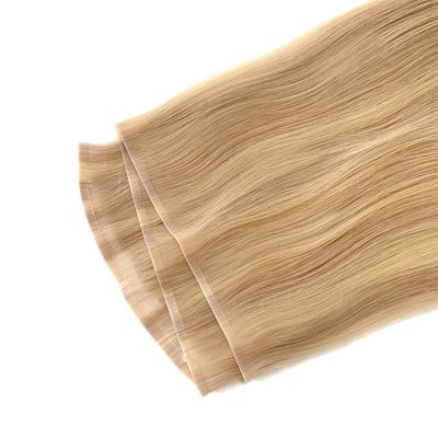 Remy Hair Dyeable PU Skin Weft /Tape Weft Extension con cinta de resaltado en las extensiones de cabello