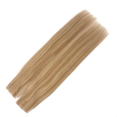 Remy Hair Dyeable PU Skin Weft /Tape Weft Extension con cinta de resaltado en las extensiones de cabello