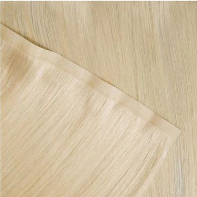 Tela de cabello de piel de PU doble en estilo recto con diferentes colores y precio