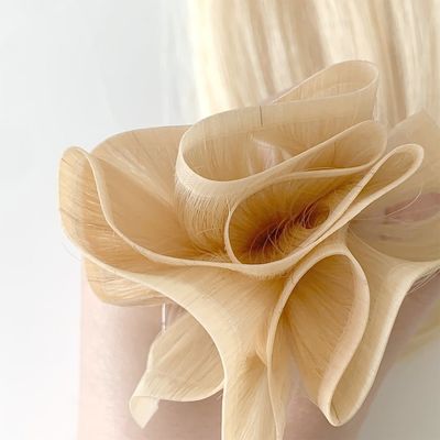Tela de cabello de piel de PU doble en estilo recto con diferentes colores y precio