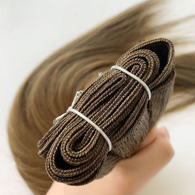 Tela de cabello de doble trazado europea Tela de cabello de doble trazado rusa Tela de caballo de cola de caballo Remy Tela humana 100 g/paquete