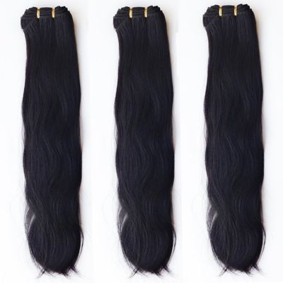 100 g/envase de tejido de cabello remy 100% crudo sin procesar de la cutícula del cabello indio
