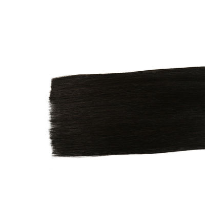 Vestido de cabello indio remy virgen y color negro natural con paquete de peso bruto 0,300 kg