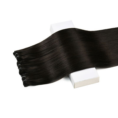 Vestido de cabello indio remy virgen y color negro natural con paquete de peso bruto 0,300 kg