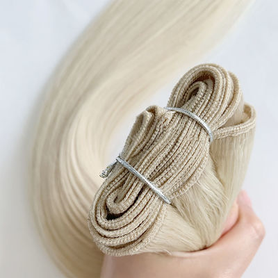 Cabello doblemente dibujado con tejido ruso Remy Extensiones de cabello Estilo recto Sin derramamiento