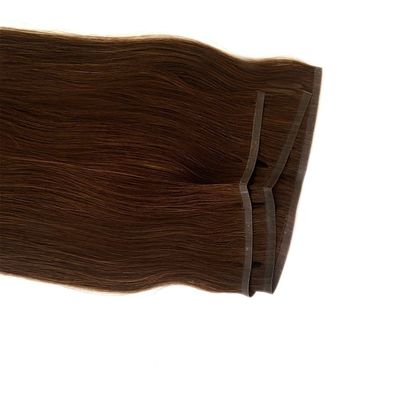Muti Color Remy Extensiones de cabello 100% Peruano Plano de tejido cabello humano con tejido PU de piel