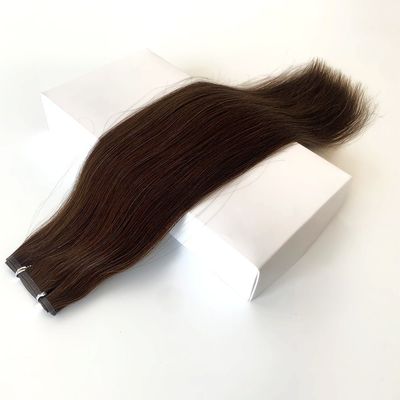 Muti Color Remy Extensiones de cabello 100% Peruano Plano de tejido cabello humano con tejido PU de piel