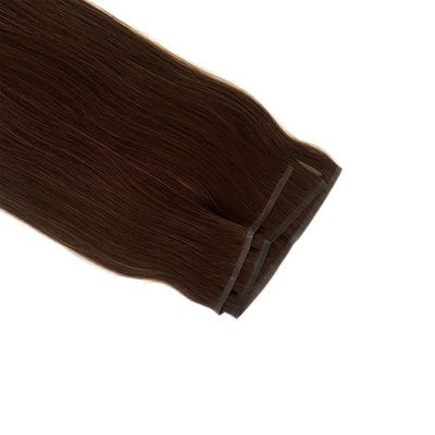 Muti Color Remy Extensiones de cabello 100% Peruano Plano de tejido cabello humano con tejido PU de piel