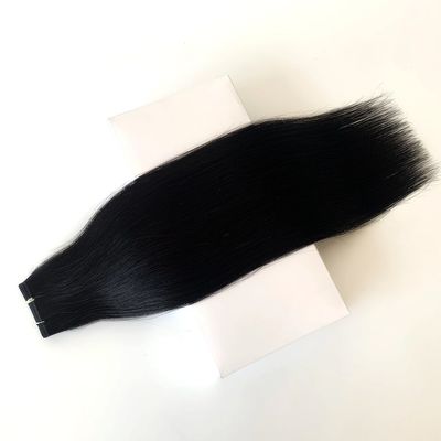 Pelida de doble dibujo rubia virgen europea tejido de pelo humano piel sin costuras pelo brasileño