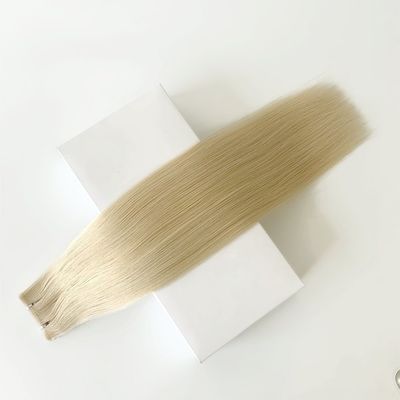 Pequeño agujero PU cinta sin costura pelo tejido de piel doble extensiones dibujadas 50cm Tamaño del paquete