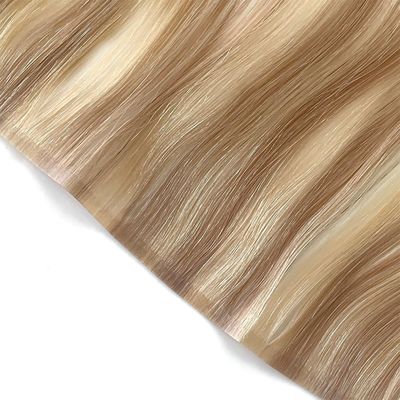 Extensiones de cabello crudo 100% cabello humano doble dibujado PU tejido de piel invisible PU tejido de cabello