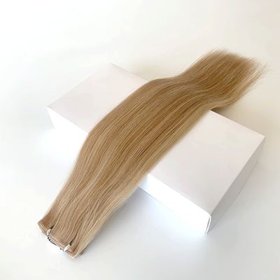 Extensiones de cabello crudo 100% cabello humano doble dibujado PU tejido de piel invisible PU tejido de cabello