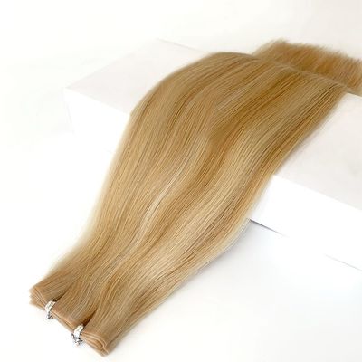 Cabello humano PU tejido de piel en color Muti para el paquete Tamaño 50.00cm * 8.00cm * 3.00cm