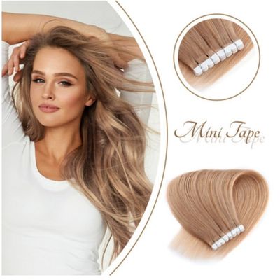 20 pulgadas de cinta invisible sin costura de color muti en extensiones de cabello humano reales