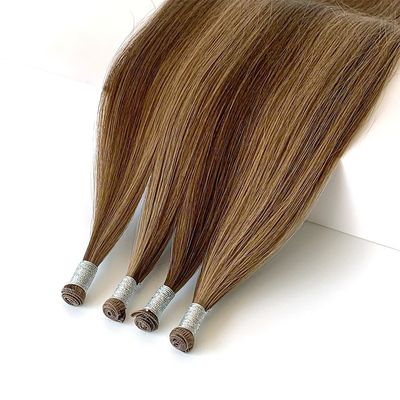 100% de cabello humano virgen tejidos recto cortado alineado cabello peruano genio tejido