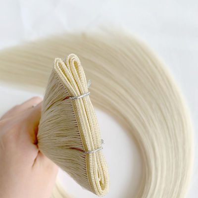 100 Cabello humano tejidos de cabello plano de peso plano-231010 y teñible para teñido profesional