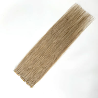 Tela de cabello humano rusa y europea de doble tira Extensión de cabello 200 paquetes / cartón Tela-231008