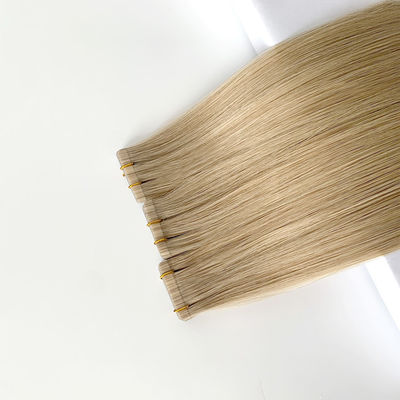 Tela de cabello humano rusa y europea de doble tira Extensión de cabello 200 paquetes / cartón Tela-231008