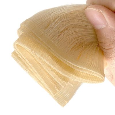 Cabello humano doblemente dibujado Invisible tejidos planos estilo recto 30 días de garantía de devolución