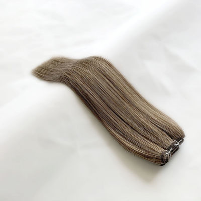24 pulgadas Personalización delgada suave luz sin costura de tejido Remy 12A grado extensiones de cabello de tejido