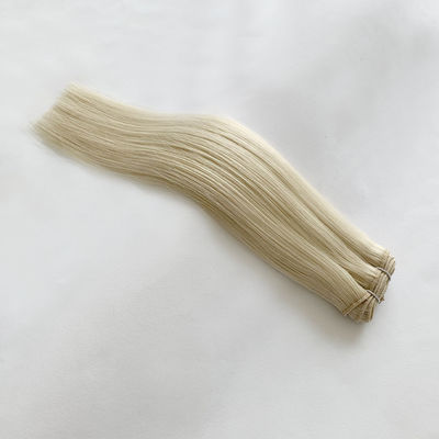 Extensiones de cabello humano de doble dibujo rubio y tejido remy.
