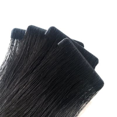 Cabello humano Atado a mano Cuticular invisible sin costura Alineada Enchufe de cinta Extensión del cabello