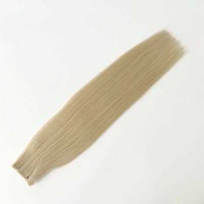 Cabello Remy tejido cutáneo sin costura doble cuticular alineada extensiones de cabello de tejido ruso