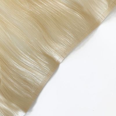 Cabello Remy tejido cutáneo sin costura doble cuticular alineada extensiones de cabello de tejido ruso