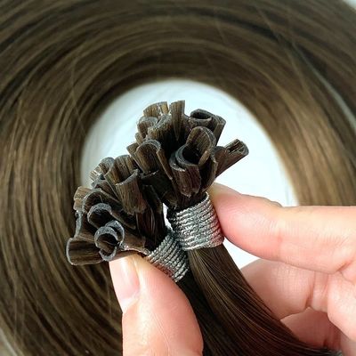 Extensiones de cabello humano remy de doble punta U con relación preligada de queratina UT-23502