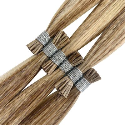 Extensón de punta de queratina en bruto Cabello 100% Remy Extensón de cabello natural Hombre doble dibujado