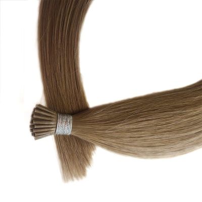 Extensiones de cabello de punta U y punta I de estilo prefijado Cabello humano de queratina italiana de doble dibujo
