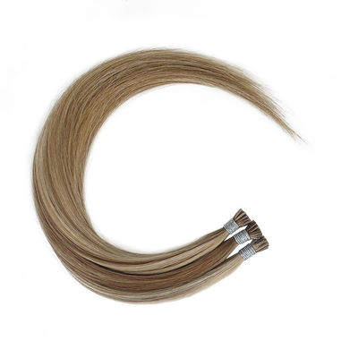 Cabello humano Italiano Keratina Pre Bonded I Tip Extensiones de cabello sin derramamiento