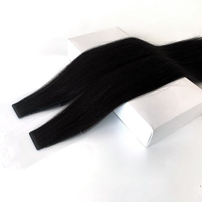 3 Meses Cintas Vida Cabello humano Extensiones de cabello ruso Cuticular alineada Doble cinta Ins