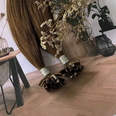 Muti-Color 100% Virijo Cabello Humano Doble Extraído Raw U Tip Extensiones de Cabello de punta plana