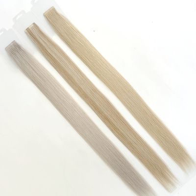 Blonde Color Sin costura de cinta delgada extensiones de cabello para mujeres Dyeable Dyeable dentro de US