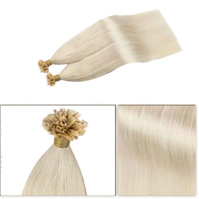 Extensiones de cabello humano italianas preestañadas de doble dibujo I Tip U Tip grado profesional