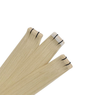 Personalización doble dibujado ruso sin costura 100% cinta de cabello humano en extensiones de cabello
