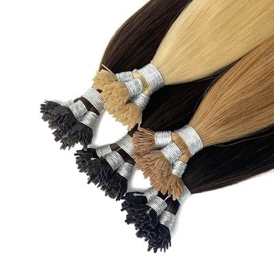 TNT Envío de cabello humano recto T punta Y punta extensiones de cabello con diseño