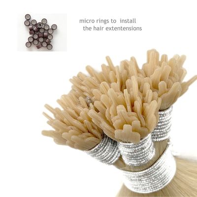 Extensiones de cabello humano remy doblemente dibujadas en punta U/I/Y con queratina plana