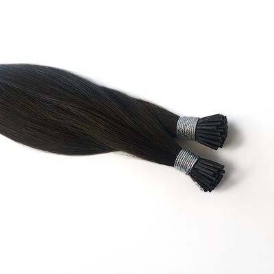Solicitar un reembolso en un plazo de 30 días 1 g/strand Raw Virgin Remy 1b I-Tip Hair Extensions