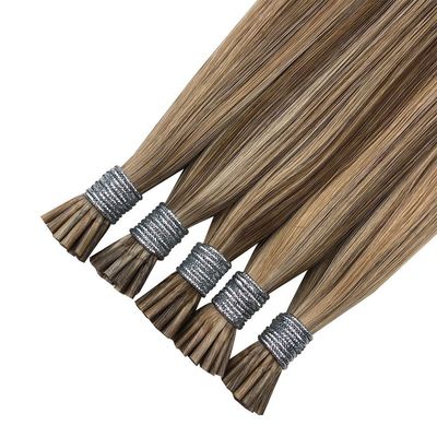 16-24 &quot;Remy Cabello Humano I Punta Keratina Extensón de pelo de palo para el pelo recto de color muti
