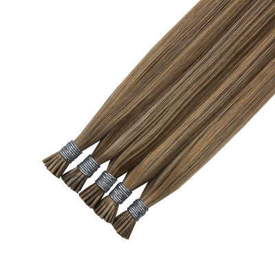 16-24 &quot;Remy Cabello Humano I Punta Keratina Extensón de pelo de palo para el pelo recto de color muti