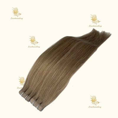 Cintas de tejido de pelo ruso Extensiones de cabello personalizadas Solicitud de cabello doble Remy